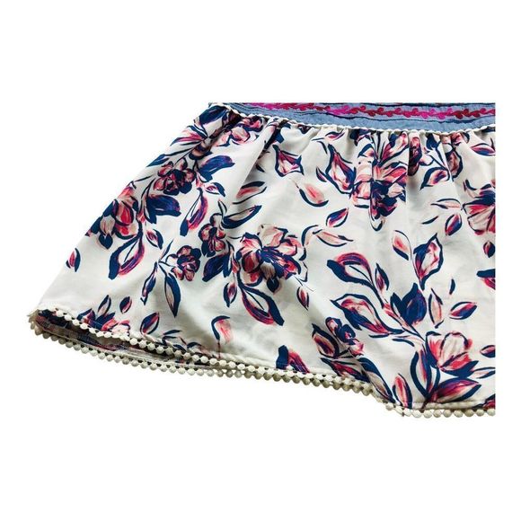 2487 Women's Sz Small Floral Embroidered Sleeveless Top Blouse - Picture 2 of 8